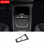 Automobilio centrinės konsolės odos stiliaus skydelio dangtelis Rėmelis Interjero aksesuarai Mercedes Benz A CLA klasės W177 C118 AMG For A 2018-2022