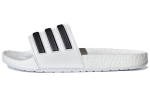 Adilette Boost Adidas &scaron;lepetės 'Baltos Juodos Juostelės' FY8155 36⅔