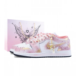 Jordan Air Jordan 1 Pink Dreamy žemi Vintažiniai Krep&scaron;inio Batai Unisex Auksiniai Milteliai 553560-025(Team836-) 38.5