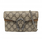 [Naudotas] Gucci Dionysus GG Supreme Super Mini Rankinė 'Smėlio' - Puiki #T497QZ ONE SIZE