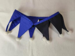 Spalvingi apykaklės klounų kostiumai peteli&scaron;kė jabot cosplay aksesuarai Universalus pasirodymas Persirengimas Helovinas Netikros apykaklės blue