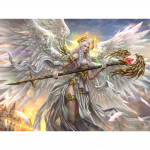 5D &bdquo;pasidaryk pats&ldquo; deimantinis tapybos apvalus grąžtas &bdquo;Angel Warrior&ldquo; 3D Kalnų kri&scaron;tolinis siuvinėjimas 20X30CM