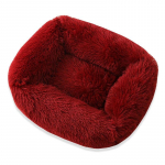 Mink&scaron;tas ilgas pliu&scaron;inis &scaron;unų lova Žiemos kačių lova Chihuahua Yorkie &scaron;uniuko pagalvėlė mažo &scaron;uns lova &Scaron;ilta naminių gyvūnėlių sofa lova &scaron;unims katėms S raudona