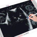 5d deimantų tapyba Nauji pristatymai gyvūnų kačių nuotraukos su kri&scaron;toliniais akmenimis deimantiniais siuvinėjimais i&scaron;pardavimas kiaulpienių mozaikos amatų rinkinys Full Round (20X30CM)