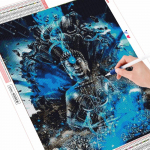 Deimantų tapybos rinkinys Religinis Kalnų kri&scaron;tolas 5D &bdquo;pasidaryk pats&ldquo; deimantinis siuvinėjimas kryželiu Budos pilnas mozaikos dekoras namams Full Round (20X30CM)
