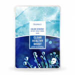Deoproce Color Synergy Effect Sheet kaukė mėlyna hidrolizuoto kolageno ir jūros dumblių komplekso ekstraktas 20g*5ea/10ea/15ea/20ea 5ea