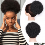 LUPU sintetinės tra&scaron;kios plaukų kuodelės moterims Afro Puff Chignon suri&scaron;imo virvelė suri&scaron;ti į uodegą elastinga su plaukų priauginimu.