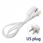 1,8 m Eclectic 110v&ndash;200v kintamosios srovės maitinimo laido ilgintuvo laido adapteris 303 įjungimo / i&scaron;jungimo jungiklis, skirtas LED lemputės vamzdžiui US PLUG