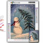 Deimantinė tapyba Kalėdų eglutė Santa Sniego senis Siuvinėjimas Kryželiu Kalnų kri&scaron;tolas Namų dekoras Full Round 20X30CM