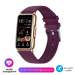 LIGE i&scaron;manusis laikrodis su Bluetooth prijungtas telefonas Muzika Fitnesas Vyrų i&scaron;manusis laikrodis &Scaron;irdies ritmas Kraujo deguonies Neper&scaron;lampamas Sportas I&scaron;manioji apyrankė moterims silicone strap violetinė
