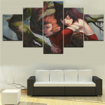 &Scaron;iuolaikinis drobės spausdintas plakatas namų dekoravimas 5 dalys &bdquo;Legends League&ldquo; Žaidimas Tapyba Sienų Menas Nuotraukos Berniukų kambarys Modulinis rėmelis 20x35cm*2 20x45cm*2 20x55cm*1