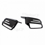 Modifikavimo priedai, skirti Merceded-Benz S Class W221 2007 2008 2009-2012 Juodas sportinio stiliaus galinio vaizdo veidrodėlio dangtelis