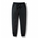 Storos sportinės kelnės žieminės Vyri&scaron;kos plius aksomu pamink&scaron;tintos kelnės plonos didelio dydžio &scaron;iltos kelnės Solid Trend Sports Jogges M -5xl XXXXXL juoda