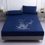 Atsparus vandeniui spausdinta lova patalynės užvalkalai uždengia keturis kampus su elastine juostele lovai Neslystantys patalynė (Be pagalvės užvalkalo) 160*200+30cm Only a sheet