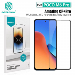 Skirta Poco M6 Pro Glass Nillkin CP+Pro viso ekrano apsaugai, grūdinto stiklo plėvelei POCO M6 Pro