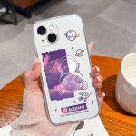 Dėklas Apple iPhone 4 5 6 7 8 Plus 11 12 13 14 15 X XR galinis dangtelis Fashion skaidrus smūgiams matinis mink&scaron;tas silikoninis astronautas iPhone buferiui iPhone 11
