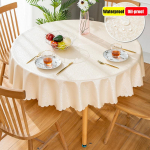 Europieti&scaron;ko stiliaus vandeniui atspari aliejui atspari nuo nuplikimo Neplaunama staltiesė Buitinė apvalaus stalo užtiesala Pastorinta staltiesė valgomojo stalui 180cm