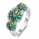 Sace Gems GRA sertifikuotas 2c moissanite žiedas VVS1 Lab Diamond Solitaire žiedas moterims sužadėtuvių pažadas vestuvių juostos papuo&scaron;alai 6