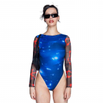 Seksualūs moterų neoniniai PU odiniai bodycon kostiumai ilgomis rankovėmis, oranžiniai, rožiniai, žaliai, blizgantys kombinezonai gatvės aprangos užtrauktuku.