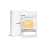 Abib Mild rūg&scaron;tinė pH lak&scaron;tinė kaukė Yuja Fit 10 vnt., Maitinantis, Kbeauty, mėginys