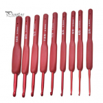 9 vnt. Nerimo kabliukas Ergonomi&scaron;kos nėrimo adatos Patvarios ilgos mezgimo adatos nėrimo priedai Sets