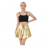 Moterų naktinio klubo mini sijonas ry&scaron;kios spalvos skėčio sijonas trimačio kirpimo klostuotas sijonas scenos pasirodymams M