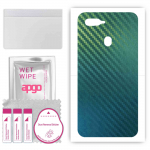 apgo Protective Skin Sticker for the back compatible with Oppo A7, Wrap Film, Foil, Vinyl - Pattern Carbon Chameleon CAKA1