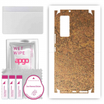 apgo Protective Skin Sticker for the back+sides compatible with Vivo V21e 5G, Full Wrap Film, Foil, Vinyl - Pattern Rusty Copper