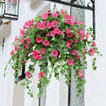1 vnt 6,5 * 6,5 cm Morning Glory Vine dirbtinė gėlė auk&scaron;tos kokybės rožinė raudona spalva