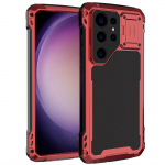 &bdquo;Samsung Galaxy S23/S24&ldquo; itin magnetinis belaidžio įkrovimo apsauginis dėklas, skirtas naudoti kitose &scaron;alyse. S23 Ultra mėlyna