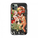 W-3 Naruto Kalėdinis mink&scaron;tas juodas dėklas, skirtas iPhone 11 12 13 14 15 6 7 8 X XS Pro Max XR Samsung S21 S22 S23 S24 FE Ultra S8 Plus iPhone 14 alyvuogės