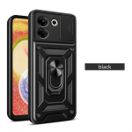 Apsauginis dėklas kamerai Tecno Pova Camon 20 Pro 20 Primeier 19 Pro 18 18P 18T Spark 10 Pro 9 8 6 Go 8c Armor Hybrid Ring Cover For Camon 20 Primier juoda