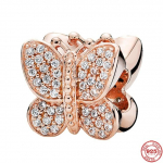 Butterfly Charm Bead Fit apyrankė, 925 Sterling Silver, pasidaryk pats, moteri&scaron;ki papuo&scaron;alai