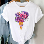Akvarelinis ananasas Miela tendencija Mielas 90-ųjų Unisex trumpomis rankovėmis Vasaros mados spaudinys Mar&scaron;kinėliai Vir&scaron;us Mar&scaron;kinėliai Moterims FeUnisex Drabužiai Kasdieniai grafiniai mar&scaron;kinėliai L