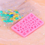 1vnt silikoninė kabo&scaron;ono forma, skirta papuo&scaron;alų pakabukų dervos liejimo formoms gaminti