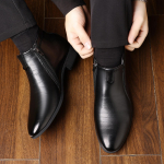 Vyri&scaron;ki &bdquo;Chukka&ldquo; batai, laisvalaikio suknelė &bdquo;Chelsea&ldquo; batai, patogūs batai ant kulk&scaron;nies, retro stiliaus, vidutinio dydžio, darbiniai, stilingi vyri&scaron;ki batai, trumpi bateliai su užtrauktuku. 39 juoda