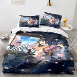 Anime Kawaii Seksualios Merginos Patalių Komplektas, Antklodės Užvalkalas Antklodė Lovos Komplektas Antklodės Užvalkalas Pagalvės Užvalkalas, Karali&scaron;ko, Karali&scaron;kojo, Viengulio Dydžio Berniukams Mergaitėms Suaugusiems 70x133cm 2pcs