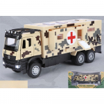 1/32 liejimo formos karinė daugiafunkcinė transporto priemonė, medicininis garso ir &scaron;viesos &bdquo;Mainan Pullback Car Boy&ldquo; dovana 1/32-Size:20*6.3*8cm