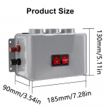 12V/24V Automobilinis &scaron;ildytuvas Automobilio langų atitirpinimo priemonė Automobilio &scaron;ildytuvas Kompakti&scaron;kas &scaron;ildytuvas 3 skylės 600W‑800W Greitas &scaron;ildymas žiemą &Scaron;ildytuvas Atitirpinantis &scaron;erk&scaron;ną Mažas triuk&scaron;mas
