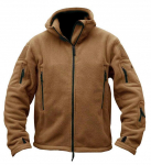 Vyri&scaron;ka &scaron;ilta kareivi&scaron;ka striukė lauke su Tactical Fleece Thermal Polar vir&scaron;utiniais drabužiais ir gobtuvu žygiams L armijos žalia spalva