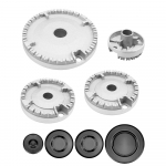 1 Rinkinys Orkaitės Dujinės Viryklės Degiklio Viryklės Dangtelio Rinkinys Atnaujintas Karūnos Liepsnos Dangtelis Naujas Viryklės Dangtis Concave Surface