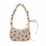 Moteri&scaron;kas mažas krep&scaron;ys pažastims Velvelinė rankinė Miela bra&scaron;kių spauda Little Tote Half Moon Design Eco Cloth Piniginė Mini Pečių krep&scaron;iai