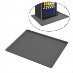 Mini &scaron;aldytuvo kilimėlis &Scaron;aldiklio la&scaron;ų surinkimo padėklas Neslystantis Namų reikmenys I&scaron;siliejimų prevencija Daugiafunkcis Plaunamas Gray 60x50cm