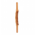 Guasha Wood Masage Roller Stick, 20/31 karoliukai universalūs Gua Sha įrankiai kaklo juosmens kojoms, &scaron;veitimo limfodrenažinis masažuoklis