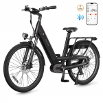 Vitilan L5 500W motor+48V15AH Samsung battery, 26 * 2.4-inch tires, color instrument panel, hydraulic brake, electric bicycle BLack-1 juoda