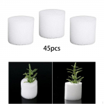 Hidroponinės kempinės Auginimo kempinė Cilindriniai universalūs priedai Kra&scaron;tinis atidarymas gėlėms 4.5x3cm 45Pcs