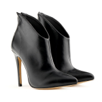 Madingi moteri&scaron;ki batai Seksualūs 11 cm Smailūs pir&scaron;tai Plonas Auk&scaron;tas kulnas Žieminiai Trumpi Ankle Boots Lakuotos odos Moteri&scaron;ki batai Didelis dydis 9