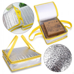 Pizza Delivery Bag Easy to Use Zipper Closure, Convenient ,Food for Takeaway Store Personal 8 inch