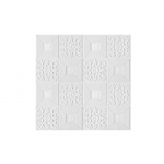 10 vnt 70x70cm 3D sieninis lipdukas Stereo lubų plok&scaron;tės stogo dekoravimas lipnūs putplasčio tapetai 5PCS 70*70cm balta