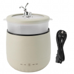 Elektrinis mini puodas 1,8 L 450 W Greitai gaminantis mini ryžių viryklė bendrabučiui, biurui, kelionėms L(for 6.5-9kg) smėlis
